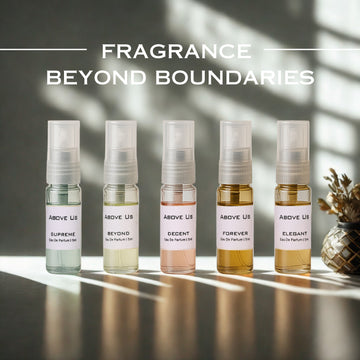 Unisex Trial Set ( All Inspired Versions ) by ABOVE US – 5 x 5ml Eau De Parfum