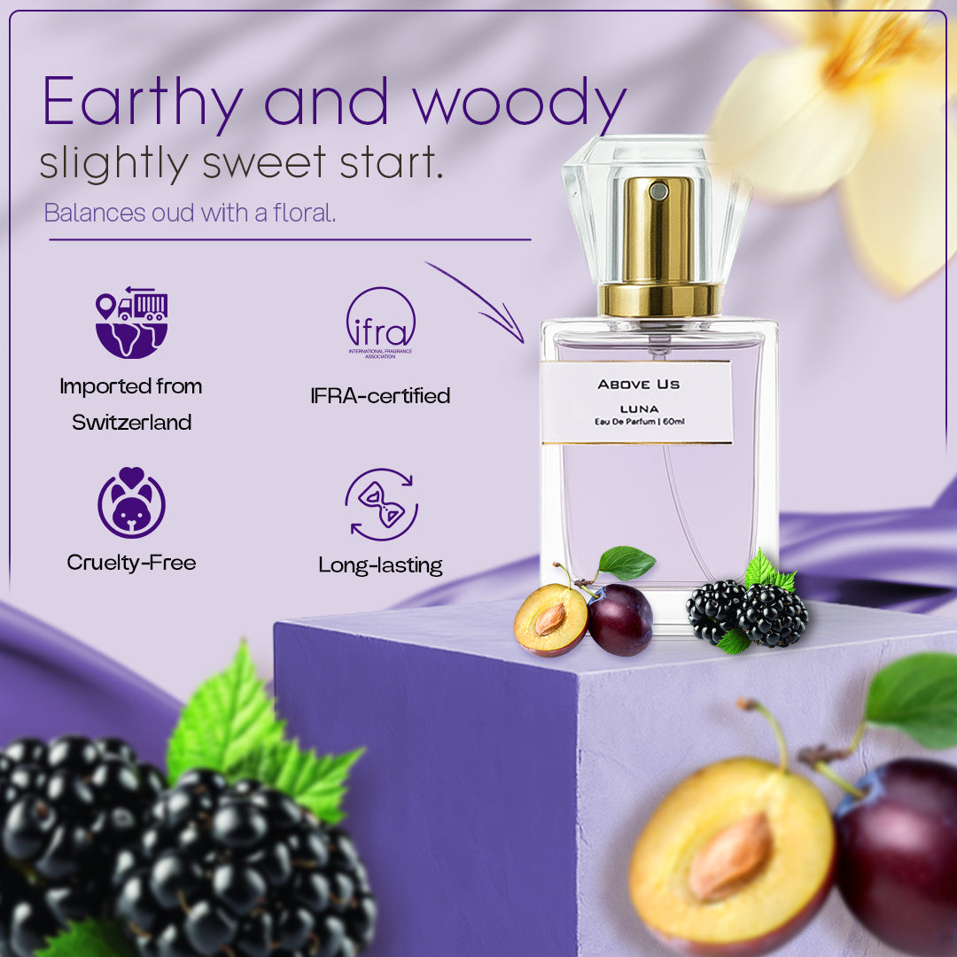 Luna (Inspired by Dior Purple Oud) – ABOVE US Eau de Parfum 60ml for Women